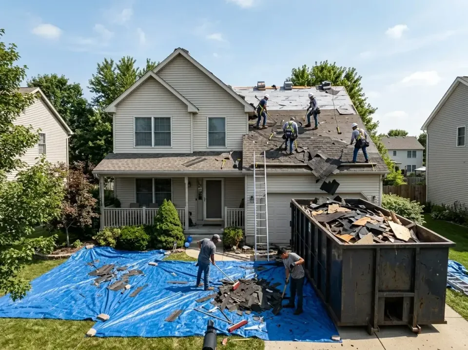 roof-replacement-debris-remova-004 — frequently asked questions, Cheapest Dumpster Rentals in Shady Shores, TX